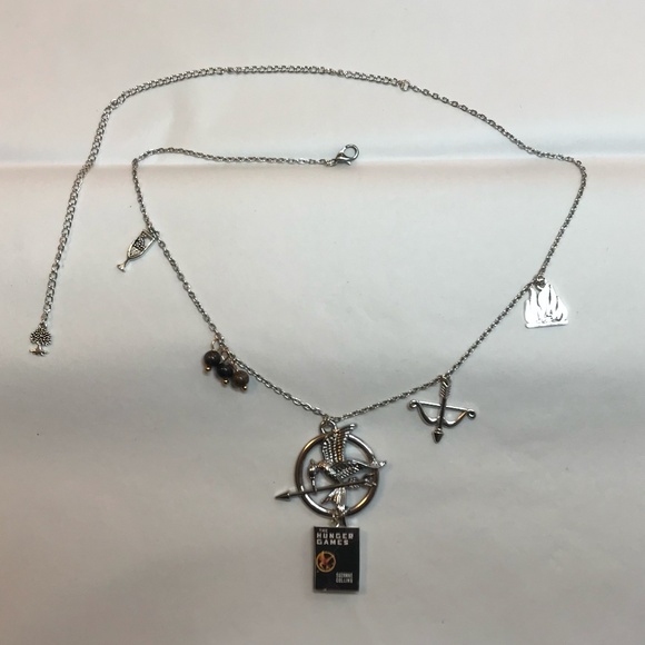 The Hunger Games by Suzanne Collins Handmade Literature Book Necklace Mockingjay - Picture 12 of 16